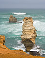 Sea Stacks and Wave, Port Campbell National Park, Victoria, Australia