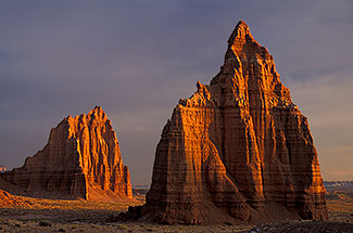 Temples of the Sun and Moon, Cathedral Valley, Capitol Reef