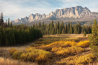 Absaroka Mountains and Meadow, Wyoming