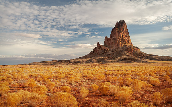 Agathla Peak, Morning, Arizona, Landscape Photograph by Dean M. Chriss