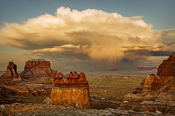 Goblin Valley and Cloud, Landscape Photograph by Dean M. Chriss