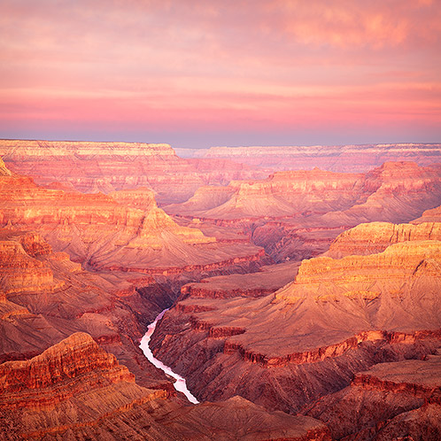 Grand Canyon, Colorado River, Morning Twilight